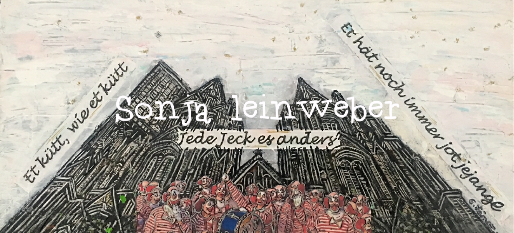 Dom – Hochsicht – Köln-Collage von Sonja Leinweber