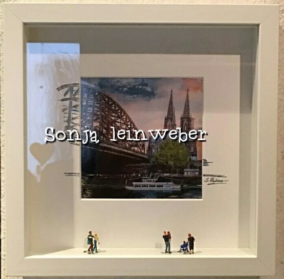 Dom in Szene – Köln-Collage von Sonja Leinweber