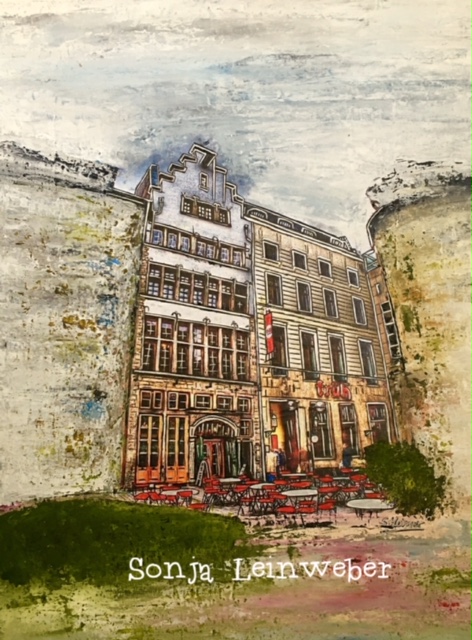 Früh – Köln-Collage von Sonja Leinweber