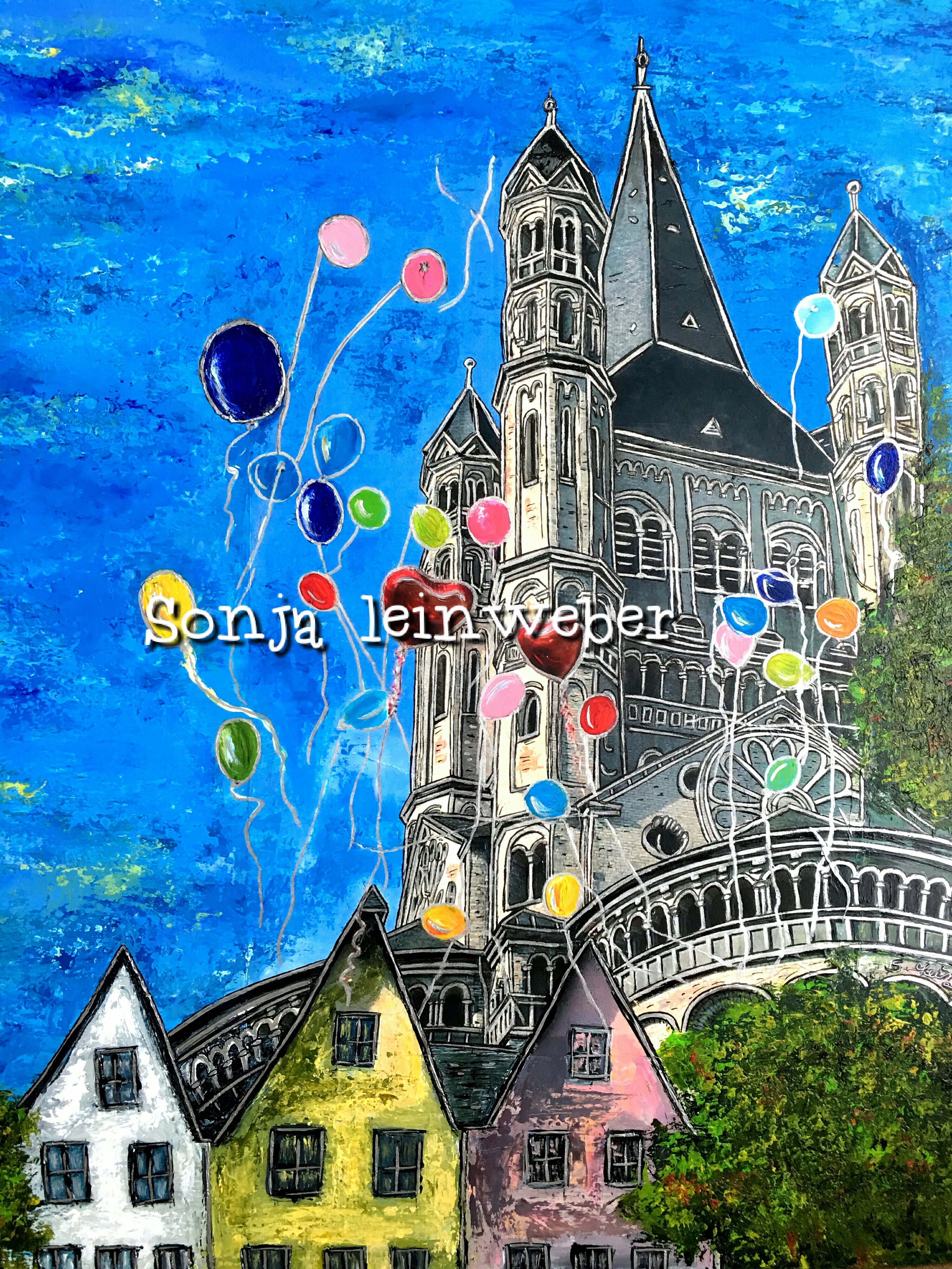 Köln-Collage VIII – Köln-Collage von Sonja Leinweber
