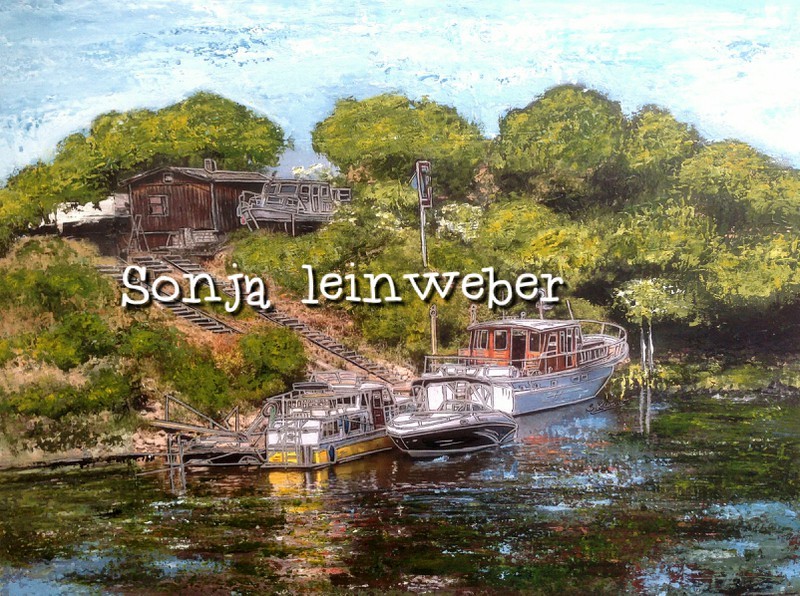 Der Rhein – Köln-Collage von Sonja Leinweber
