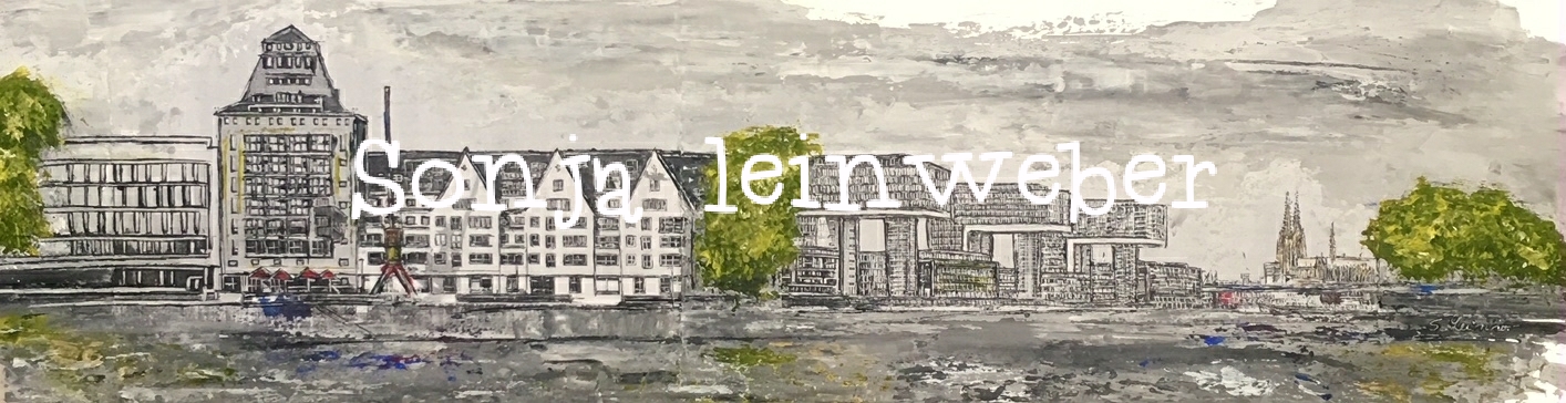 Rheinufer II – Köln-Collage von Sonja Leinweber