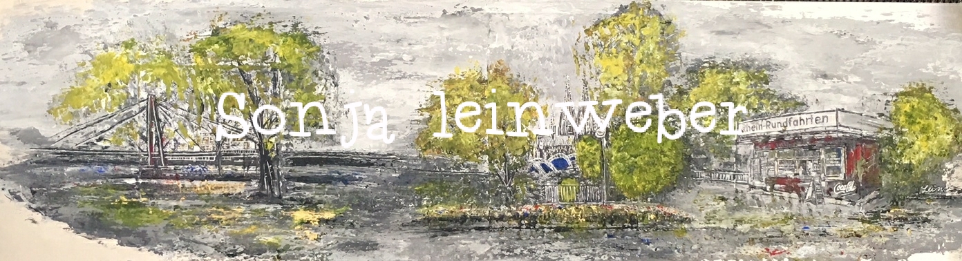 Rheinufer I – Köln-Collage von Sonja Leinweber